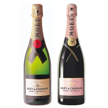 【お取り寄せ】【E】【箱なし】フランス シャンパーニュ モエ・エ・シャンドンブリュット＆ロゼ２本ギフト 750ml×2本入 | MHD正規輸入品