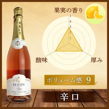 スパークリングワイン エリゼ ロゼ 750ml