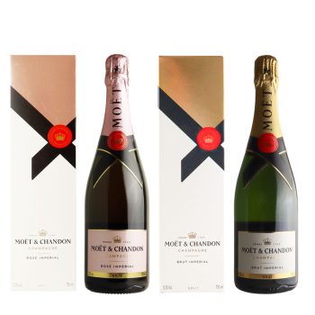 【箱付】フランス シャンパーニュ モエ・エ・シャンドンブリュット＆ロゼ 750ml×2本 | MHD正規輸入品